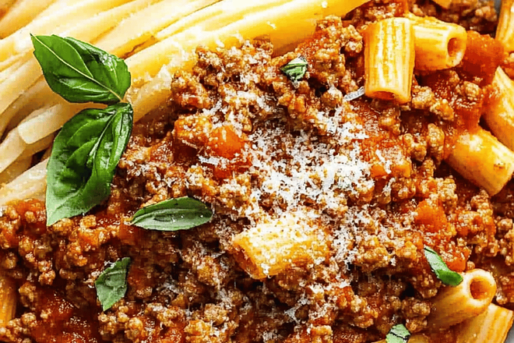ground chicken bolognese