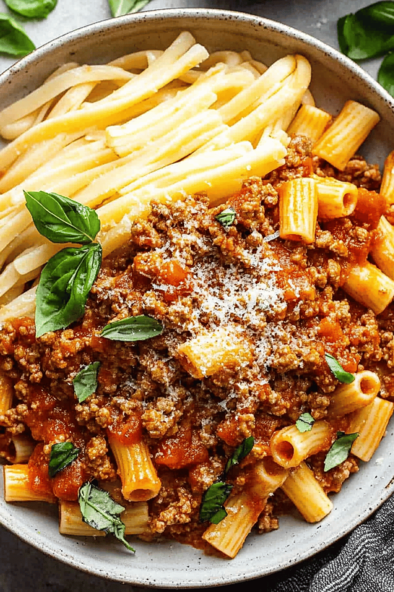 ground chicken bolognese