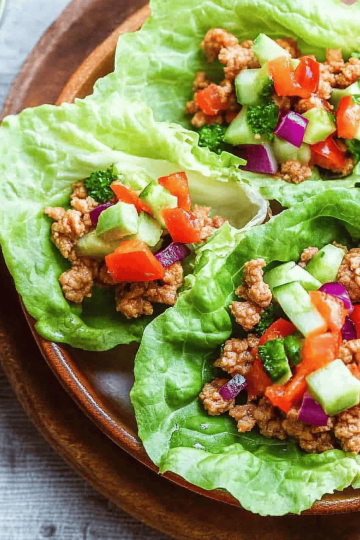 ground turkey lettuce wraps
