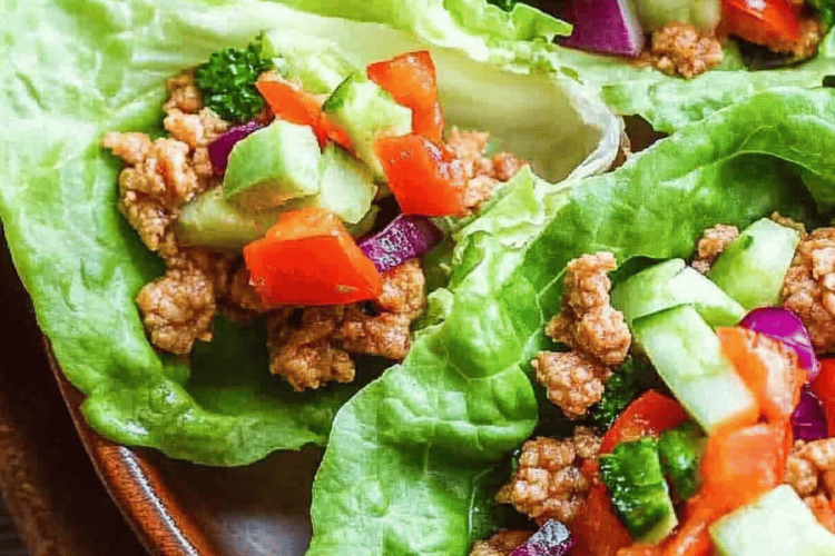 ground turkey lettuce wraps