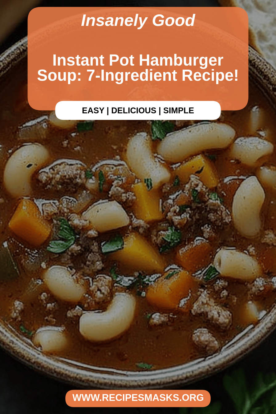 hamburger soup final dish beautifully presented and ready to serve
