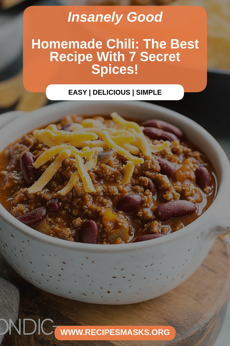 homemade chili final dish beautifully presented and ready to serve