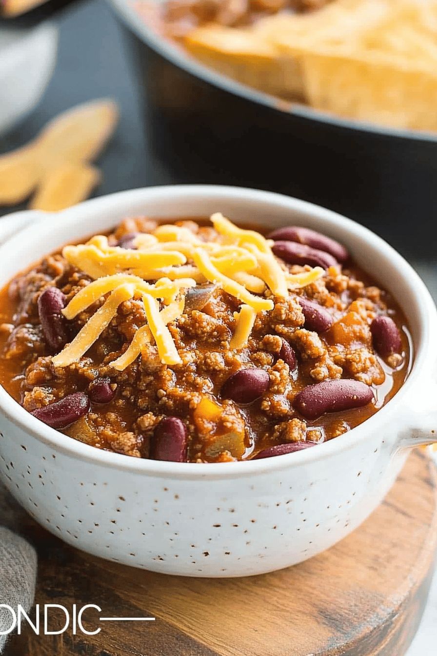 homemade chili ingredients organized and measured on kitchen counter