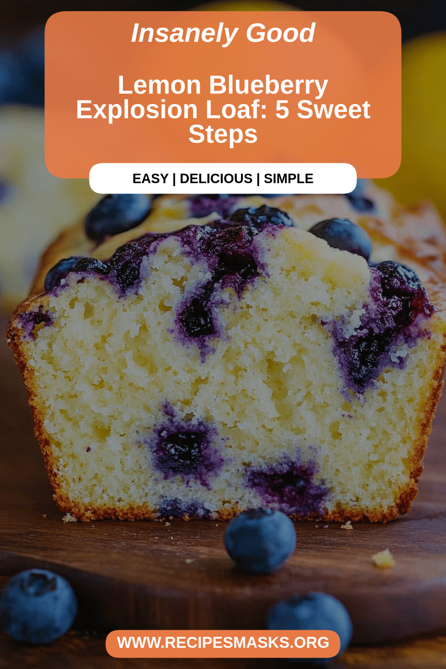 lemon blueberry loaf final dish beautifully presented and ready to serve