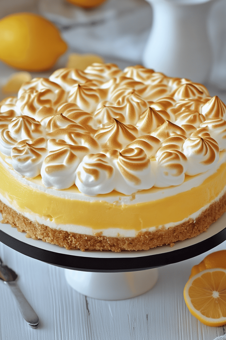 lemon meringue cheesecake