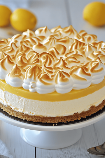 lemon meringue cheesecake