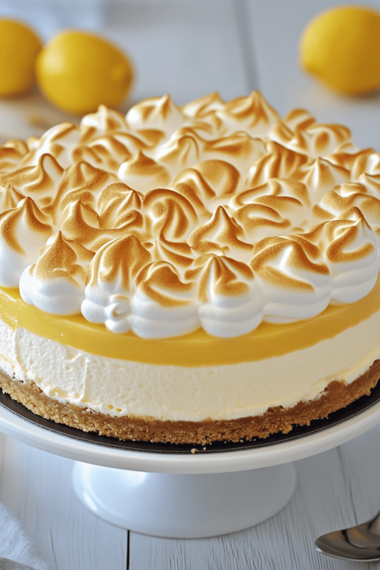 lemon meringue cheesecake