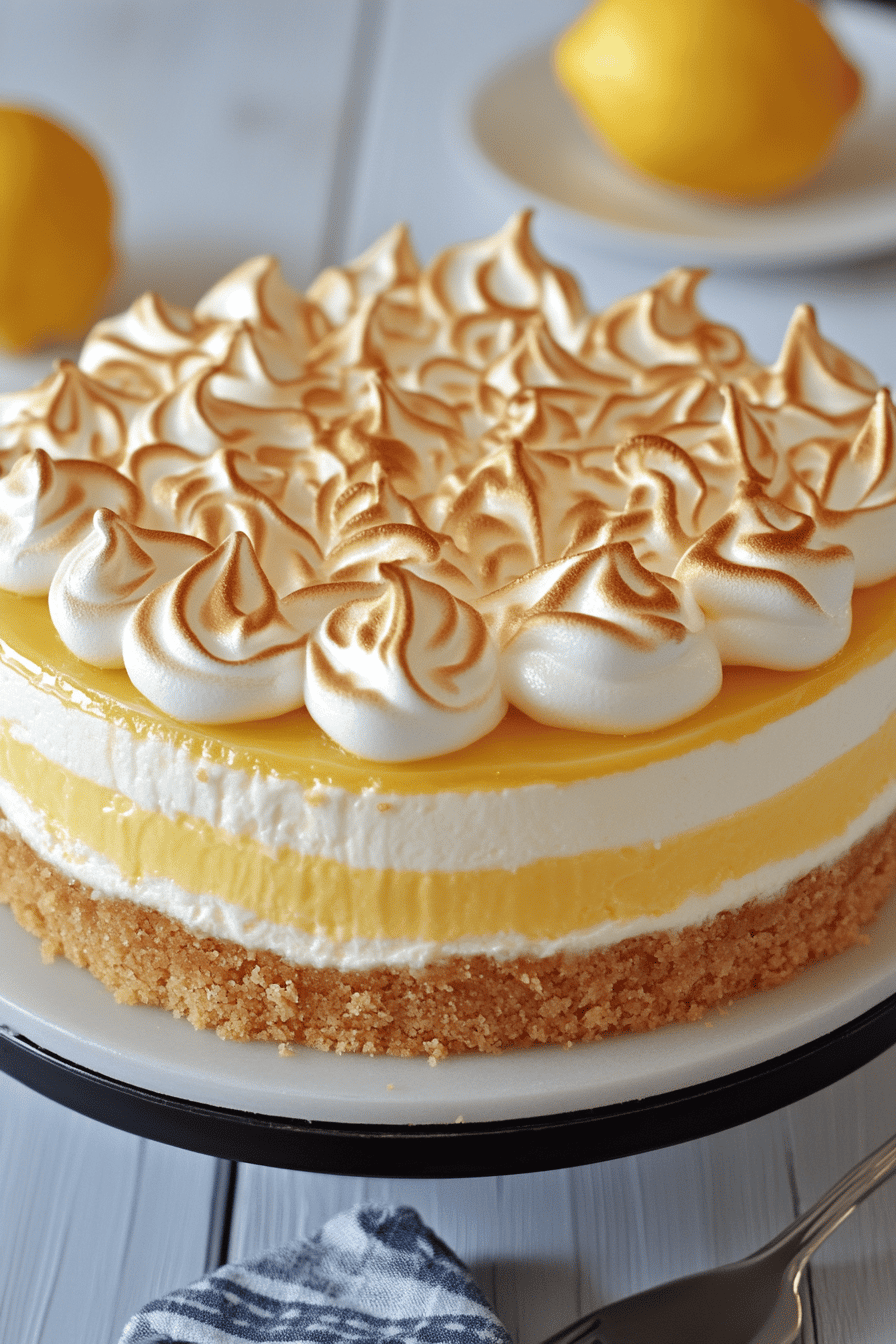 lemon meringue cheesecake ingredients organized and measured on kitchen counter