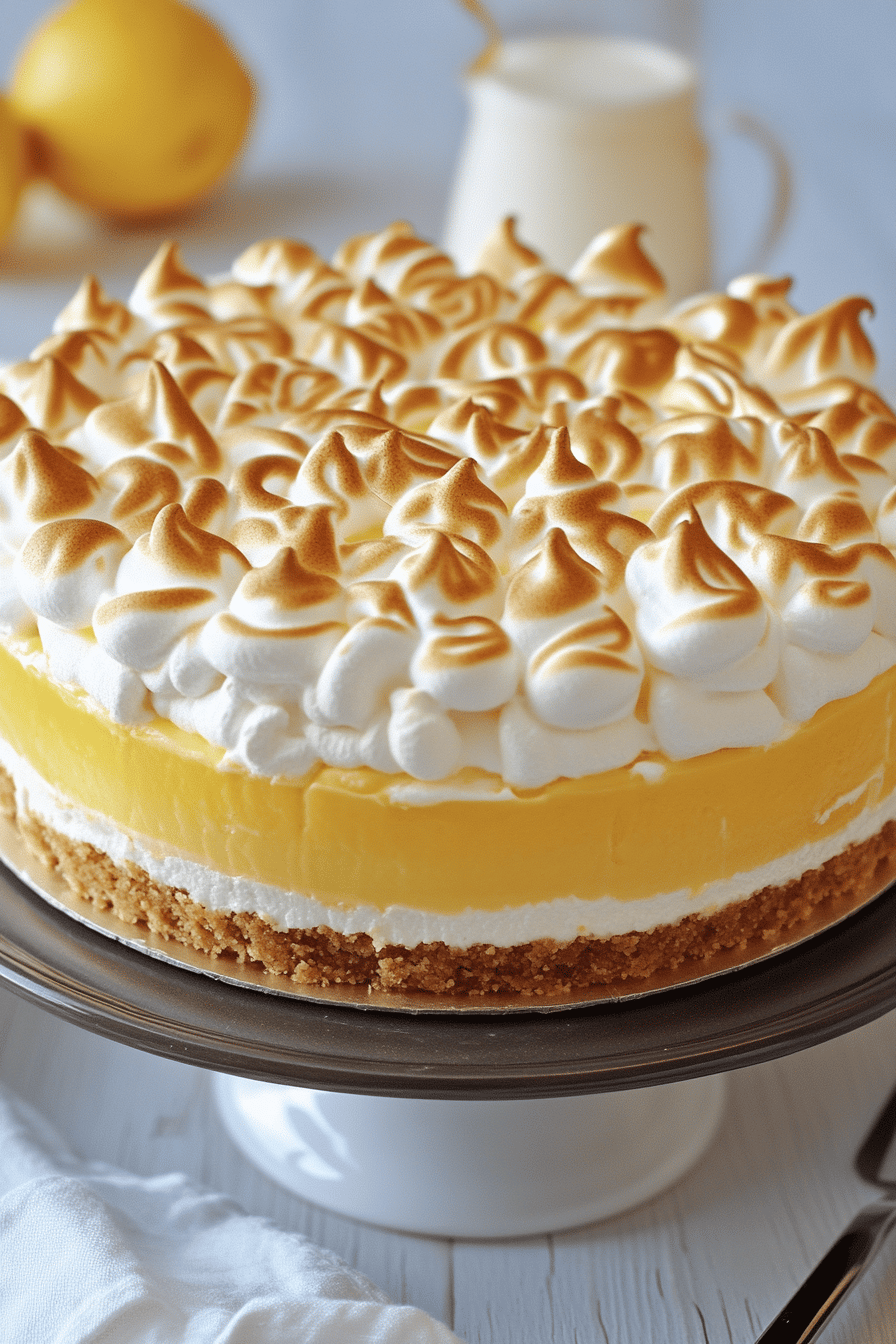 lemon meringue cheesecake ingredients organized and measured on kitchen counter