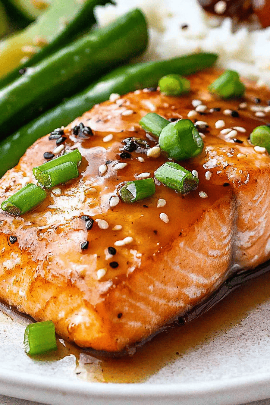 Miso glazed salmon ingredients organized and measured on kitchen counter