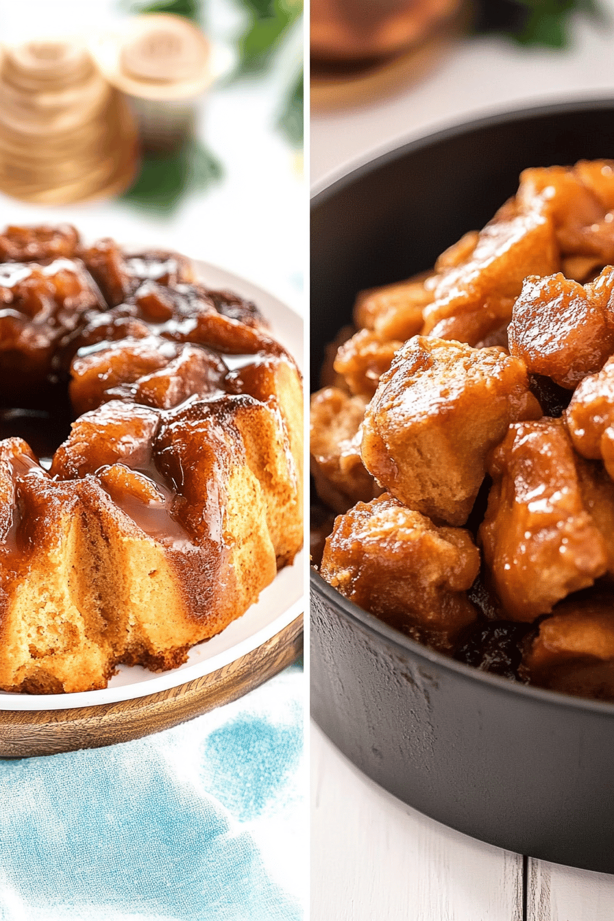 monkey bread ingredients organized and measured on kitchen counter