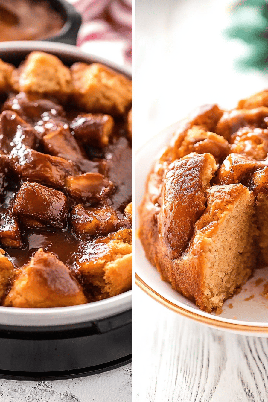 monkey bread slice on plate showing perfect texture and swirl pattern