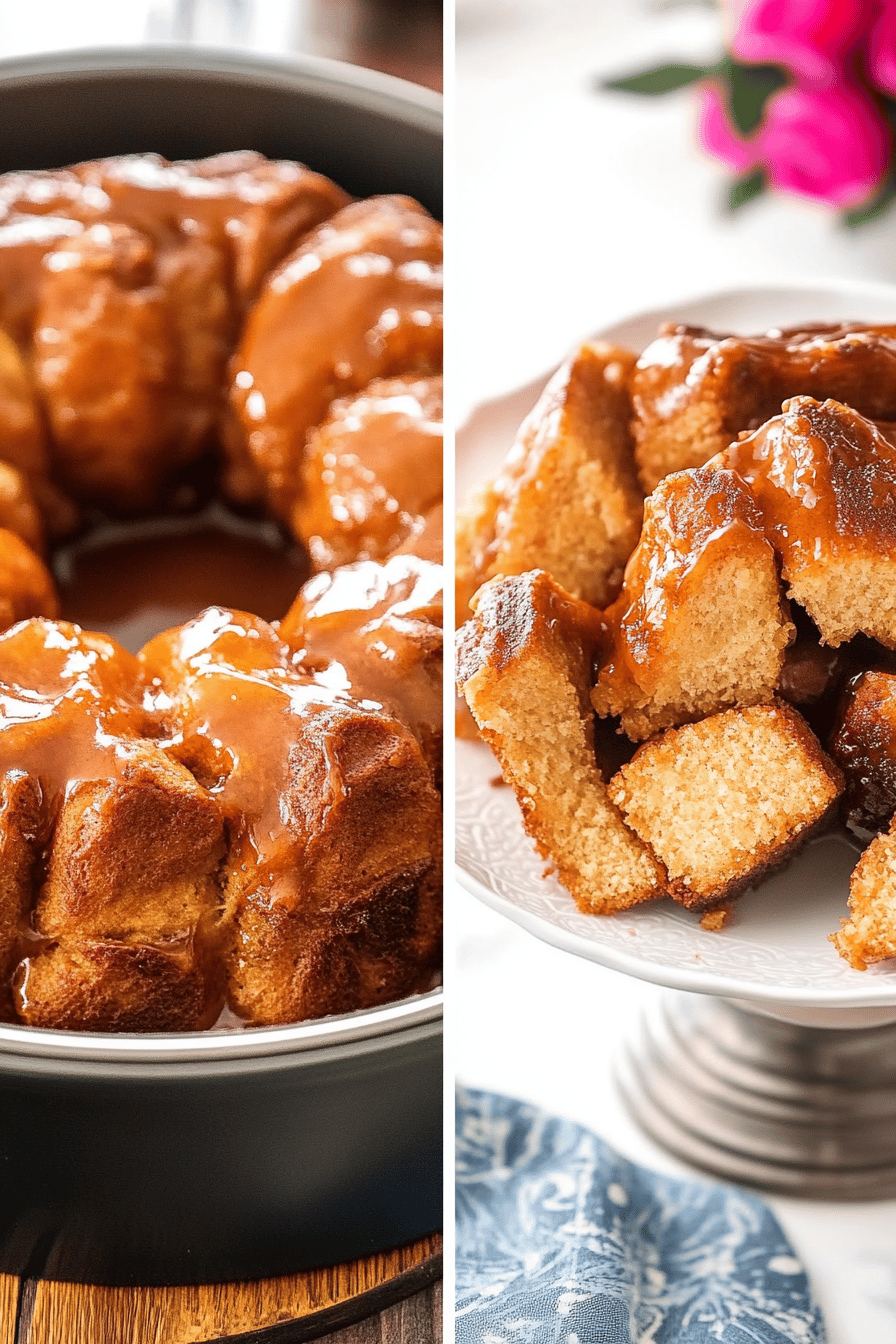 monkey bread ingredients organized and measured on kitchen counter