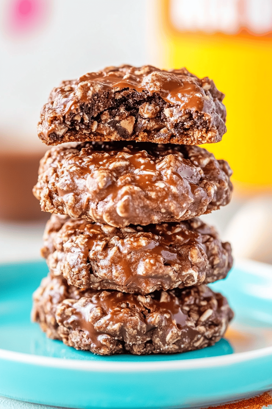 nutella no bake cookies slice on plate showing perfect texture and swirl pattern