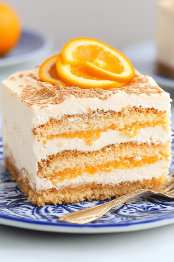 orange icebox cake