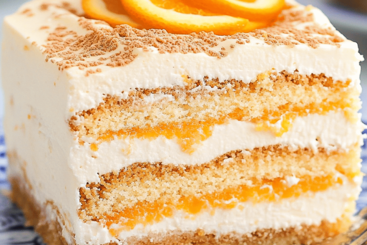 orange icebox cake
