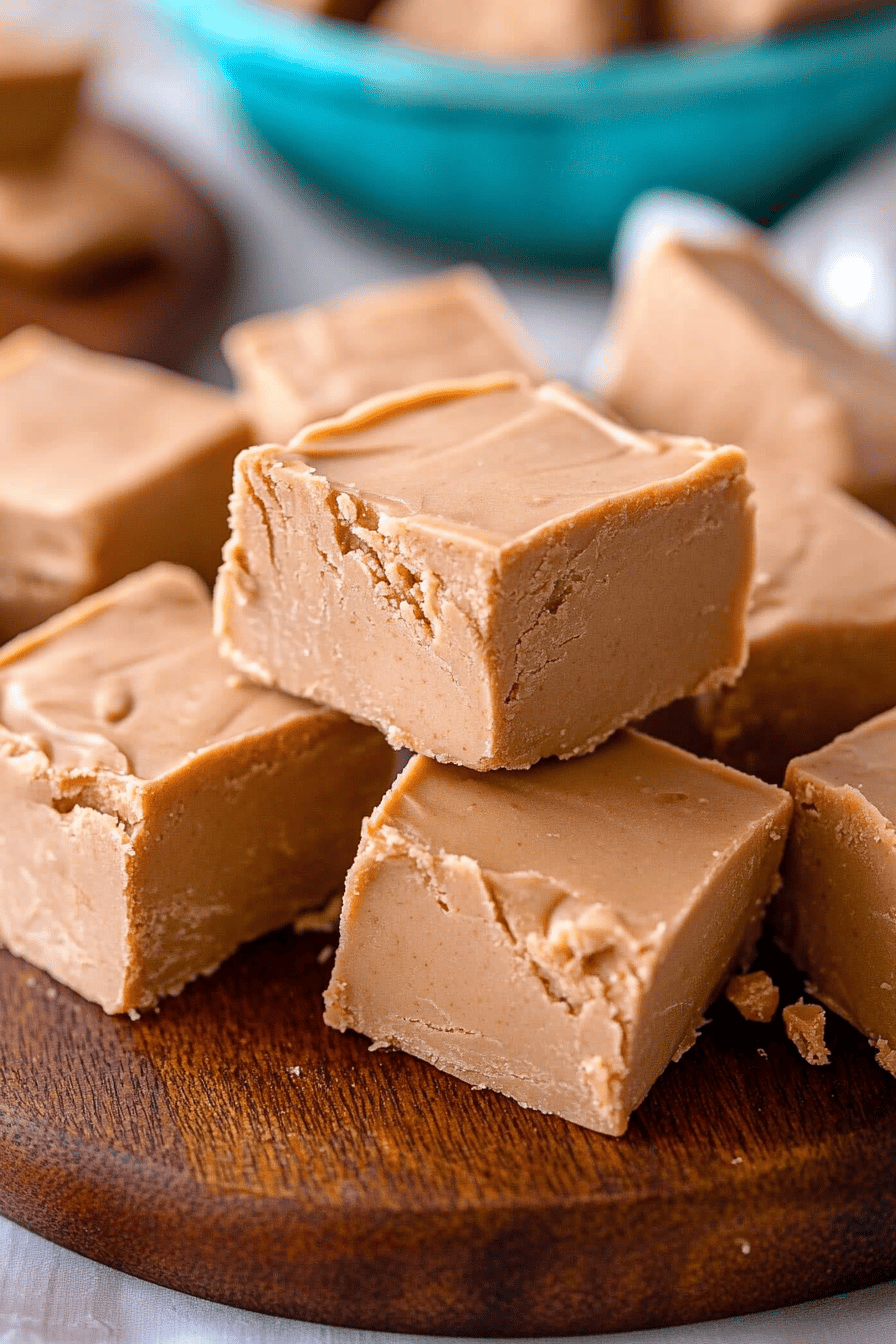 peanut butter fudge ingredients organized and measured on kitchen counter