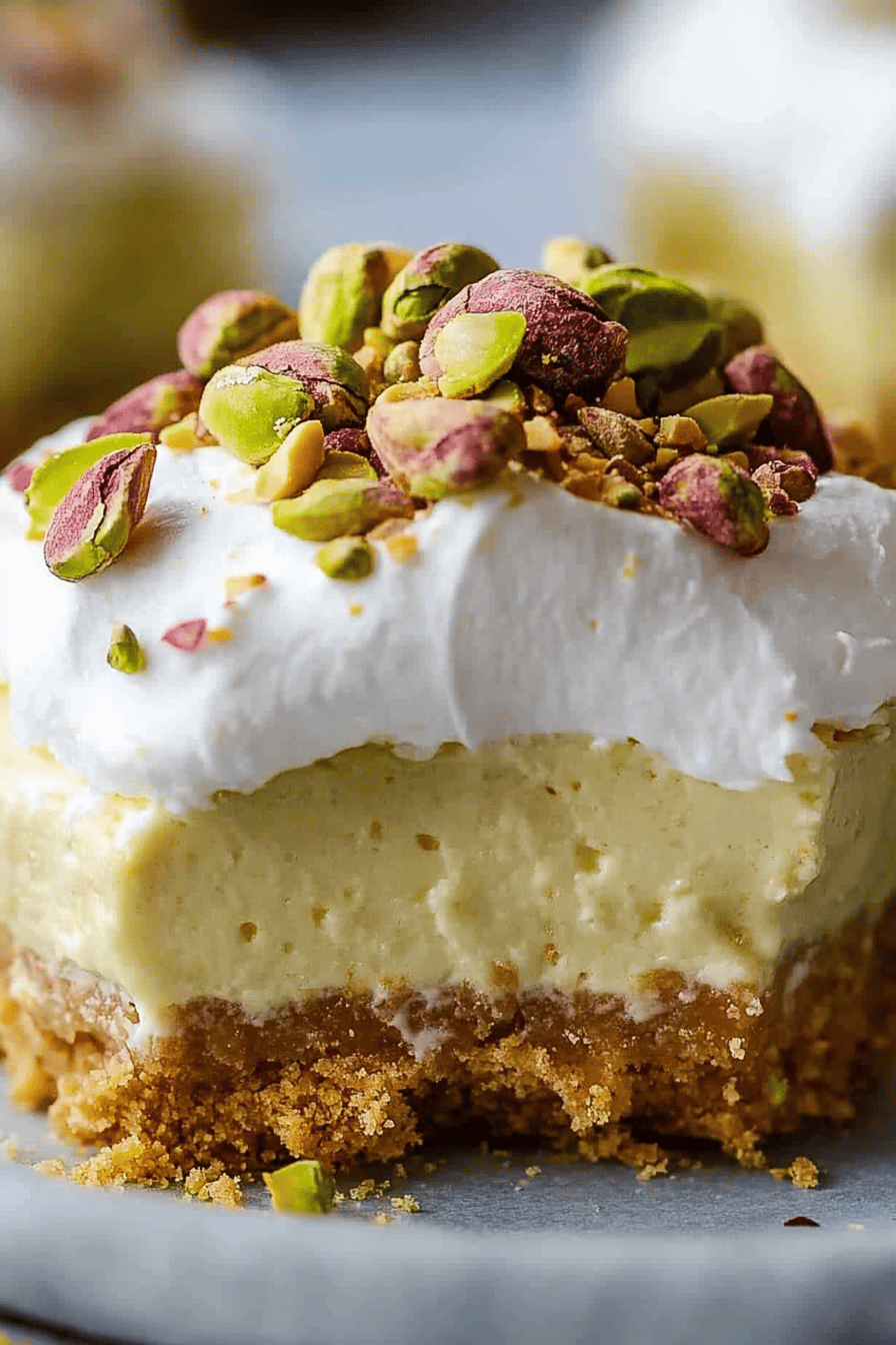 pistachio cheesecake ingredients organized and measured on kitchen counter