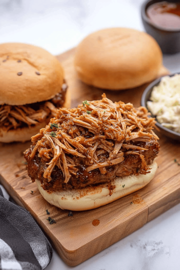 pulled pork and coleslaw