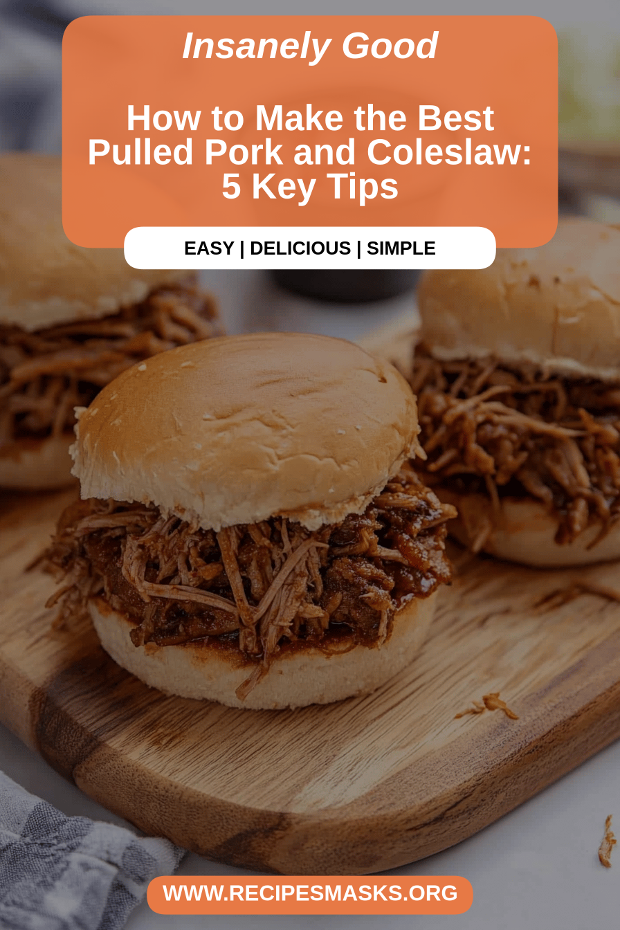 pulled pork and coleslaw final dish beautifully presented and ready to serve
