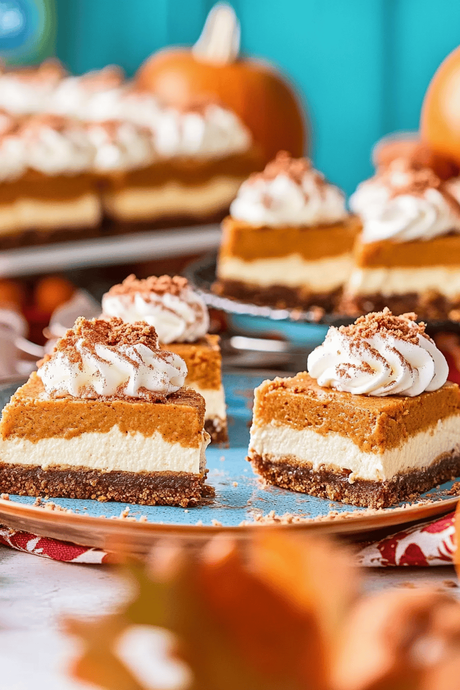 pumpkin cheesecake bars ingredients organized and measured on kitchen counter