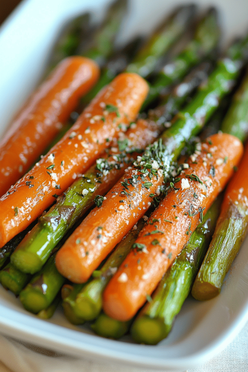 roasted asparagus carrots