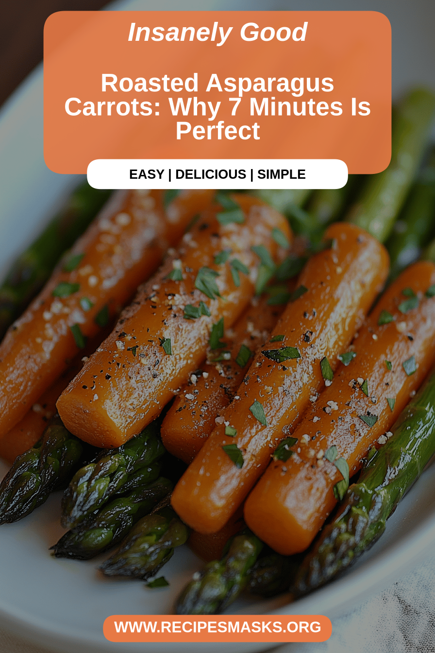 roasted asparagus carrots final dish beautifully presented and ready to serve