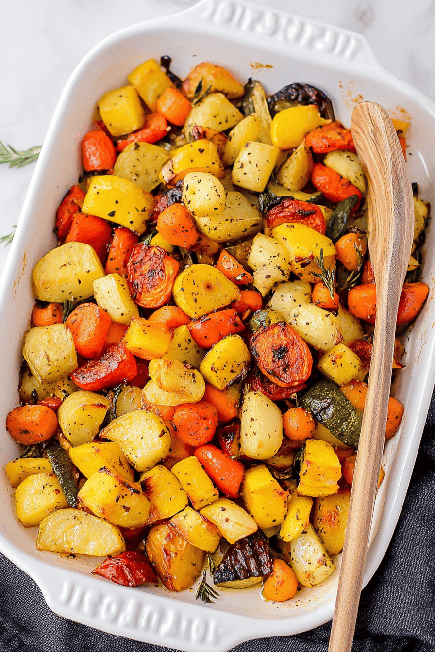A close-up of a roasted vegetable on a plate, showing its tender interior and slightly crispy, caramelized exterior.