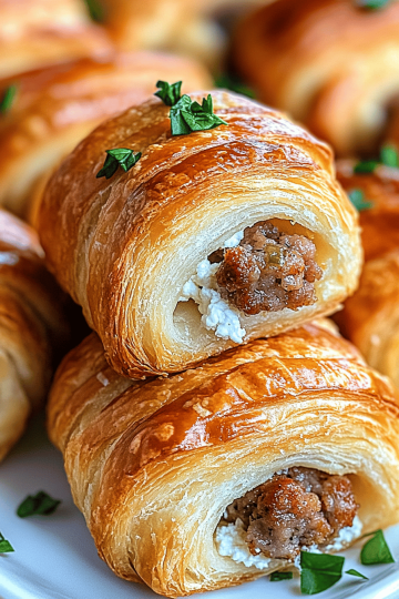 sausage cream cheese crescents