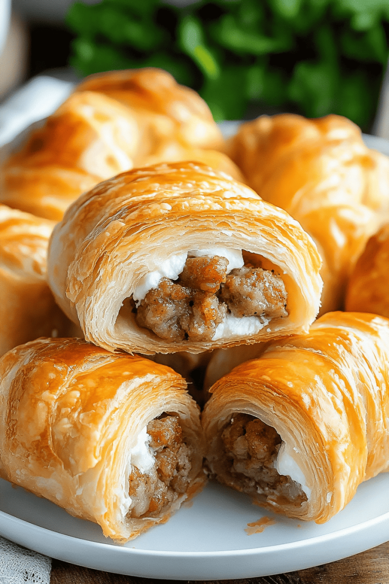sausage cream cheese crescents