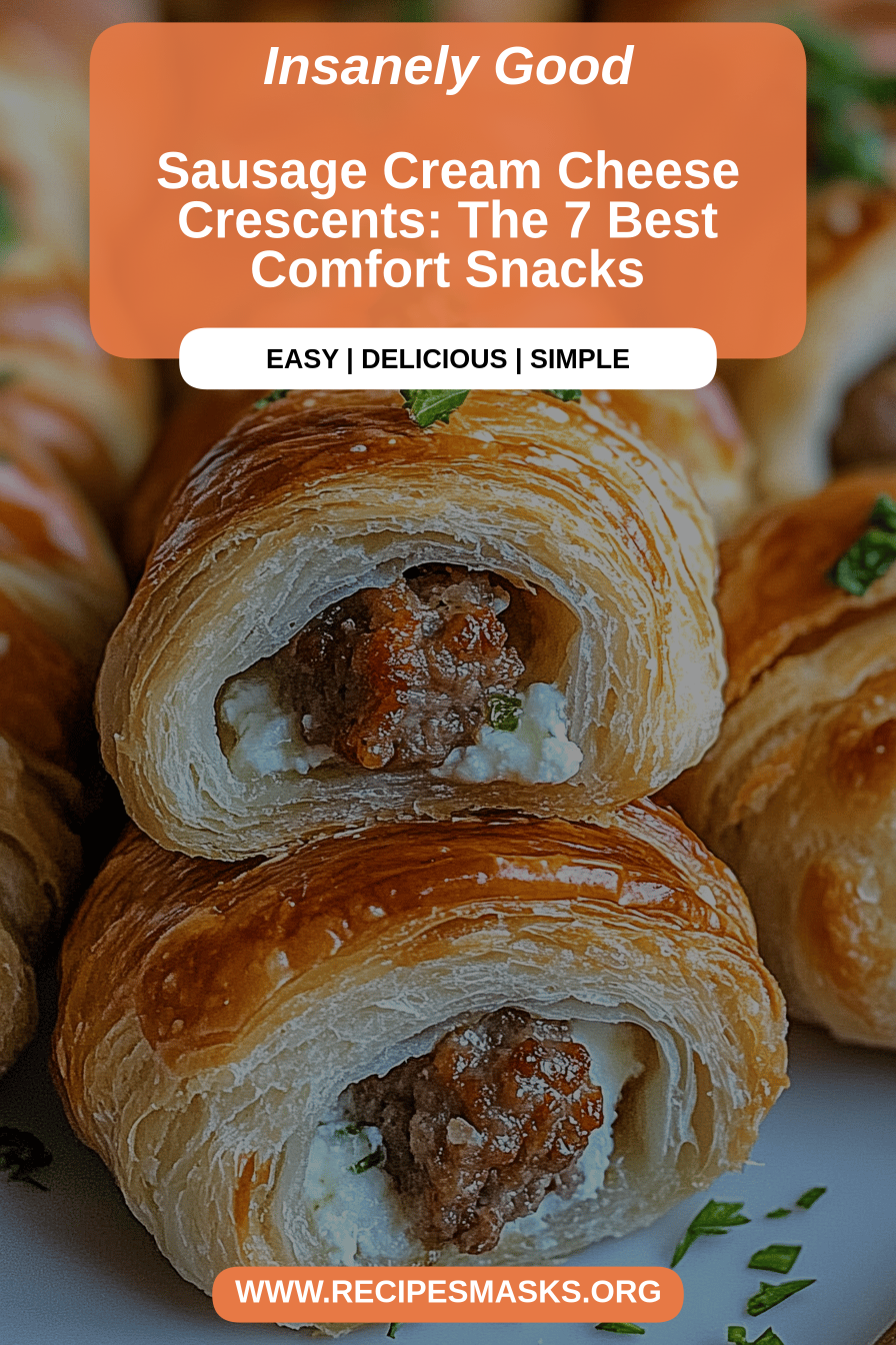 sausage cream cheese crescents final dish beautifully presented and ready to serve