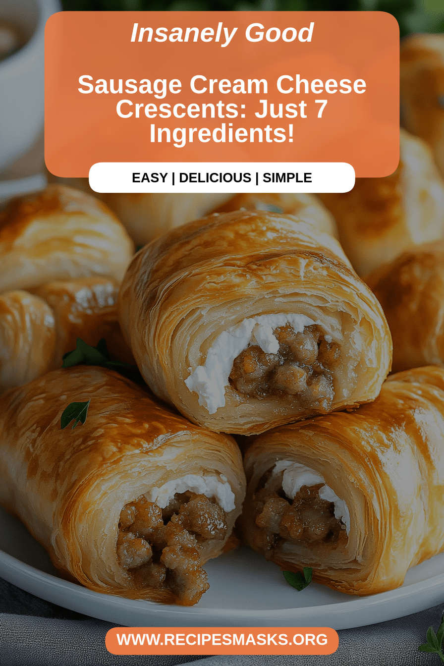 sausage cream cheese crescents final dish beautifully presented and ready to serve