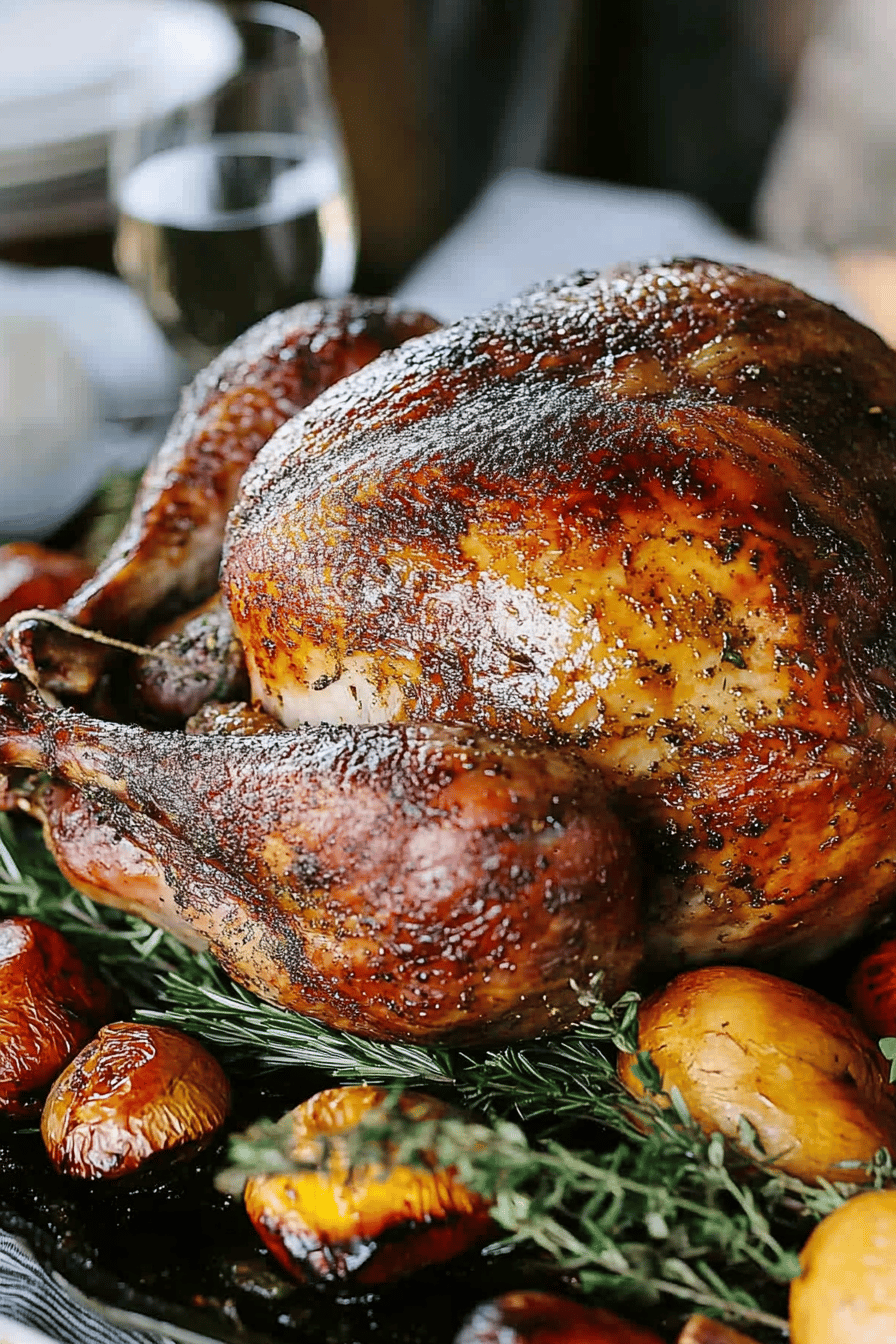 smoked turkey ingredients organized and measured on kitchen counter