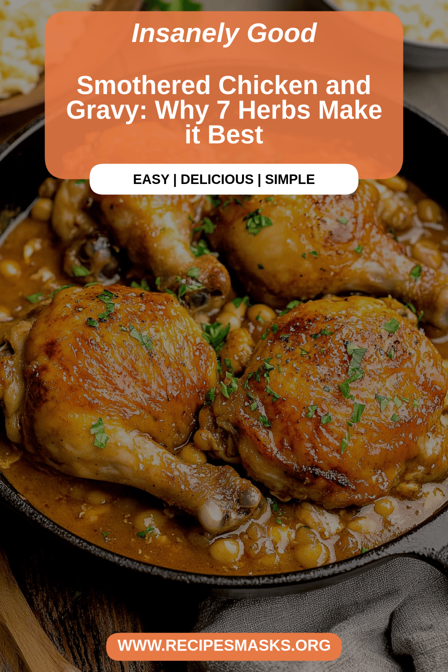 smothered chicken final dish beautifully presented and ready to serve