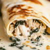 spinach chicken crepes