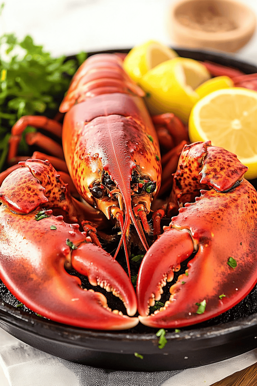 steam lobster ingredients organized and measured on kitchen counter