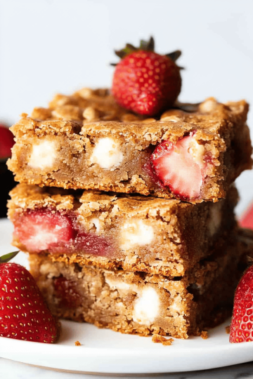 strawberry blondies recipe