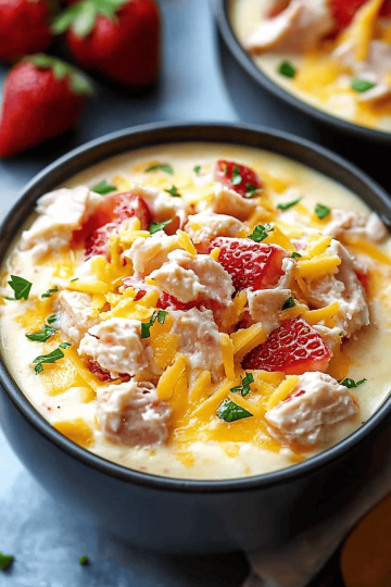 strawberry cheesecake mousse