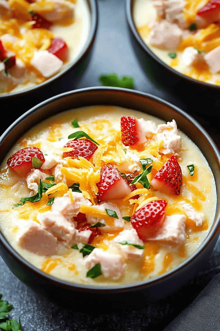 strawberry cheesecake mousse slice on plate showing perfect texture and swirl pattern