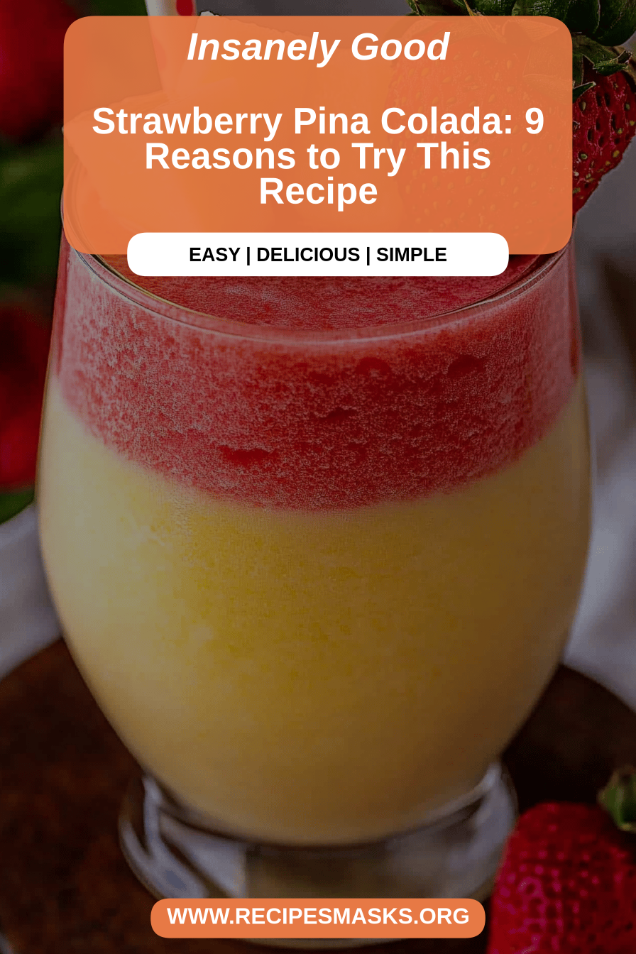 strawberry pina colada final dish beautifully presented and ready to serve