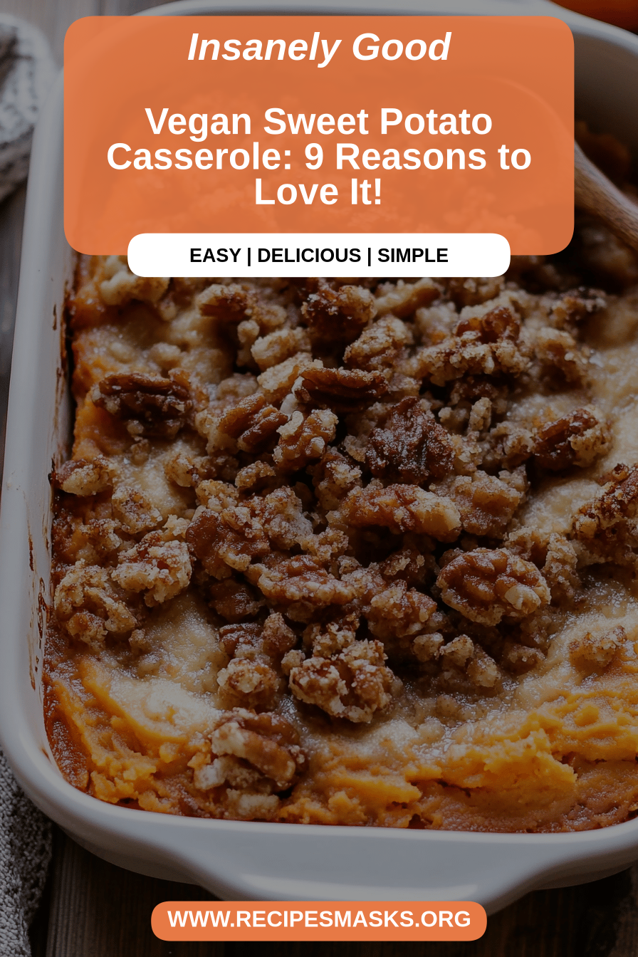 sweet potato casserole final dish beautifully presented and ready to serve