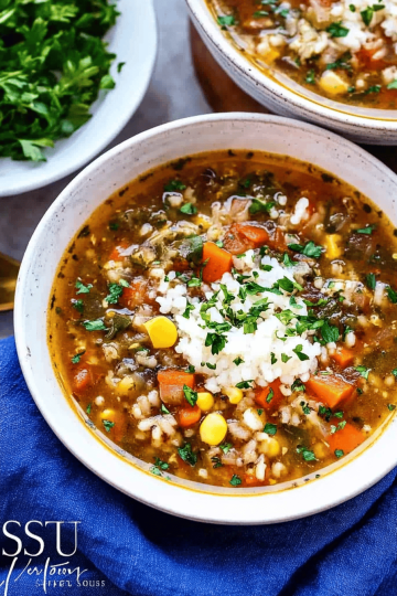 vegetable rice soup