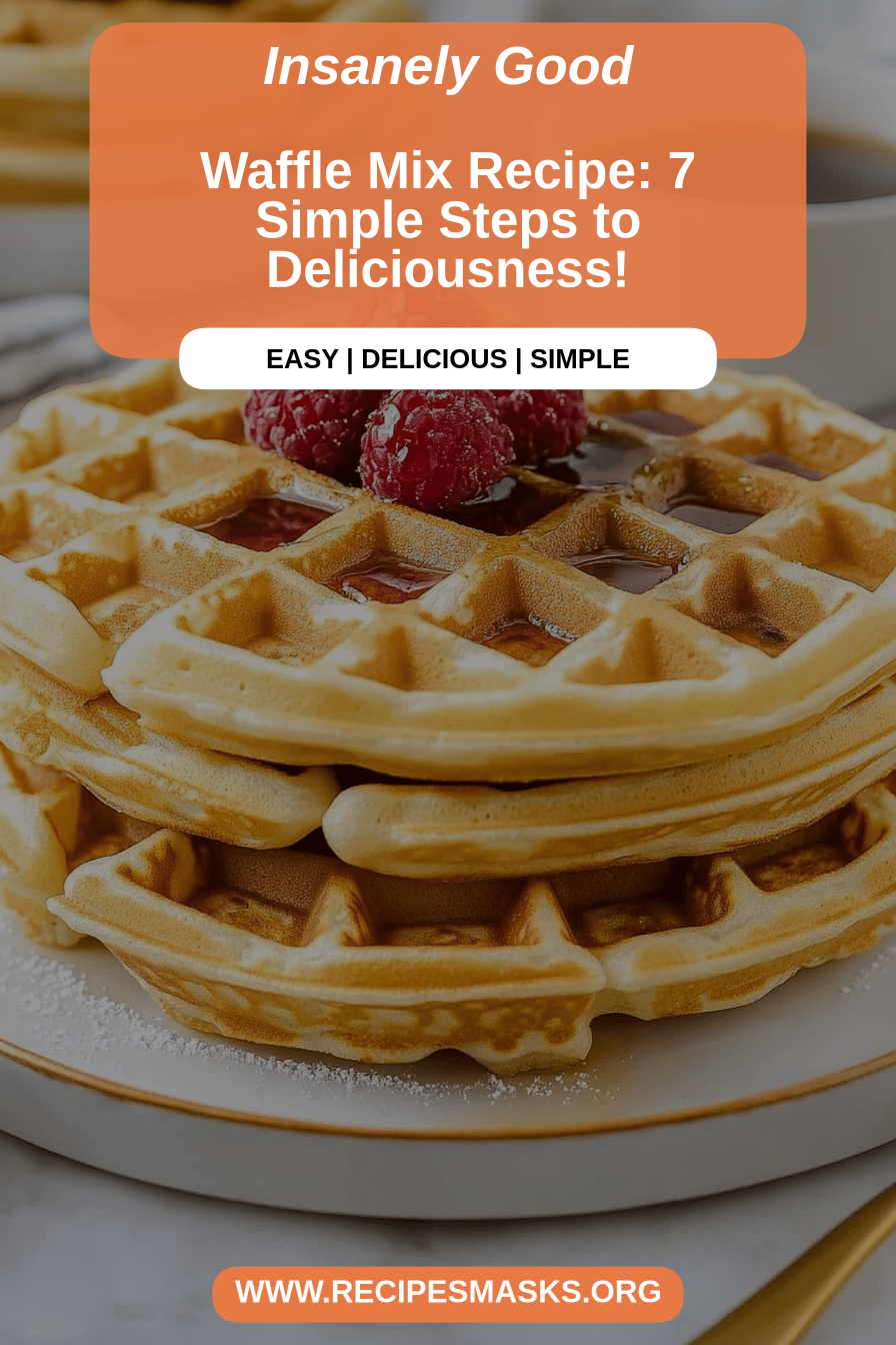 waffle mix recipe final dish beautifully presented and ready to serve