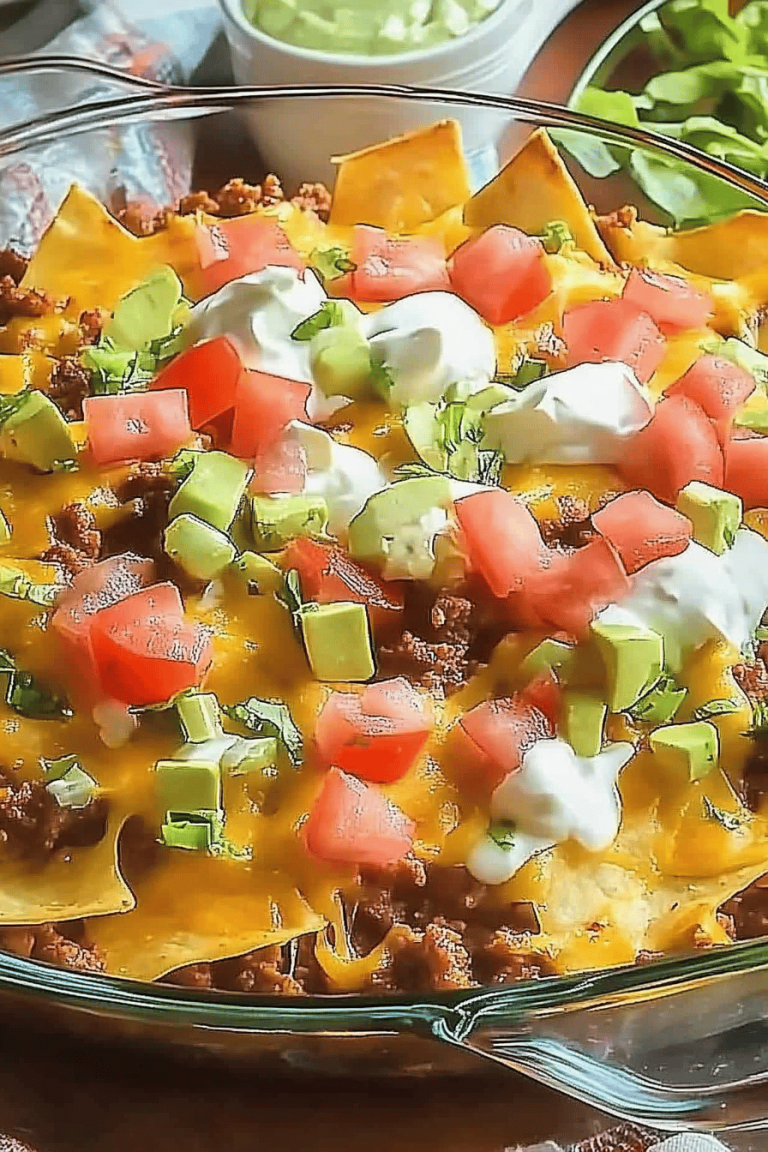 walking taco casserole