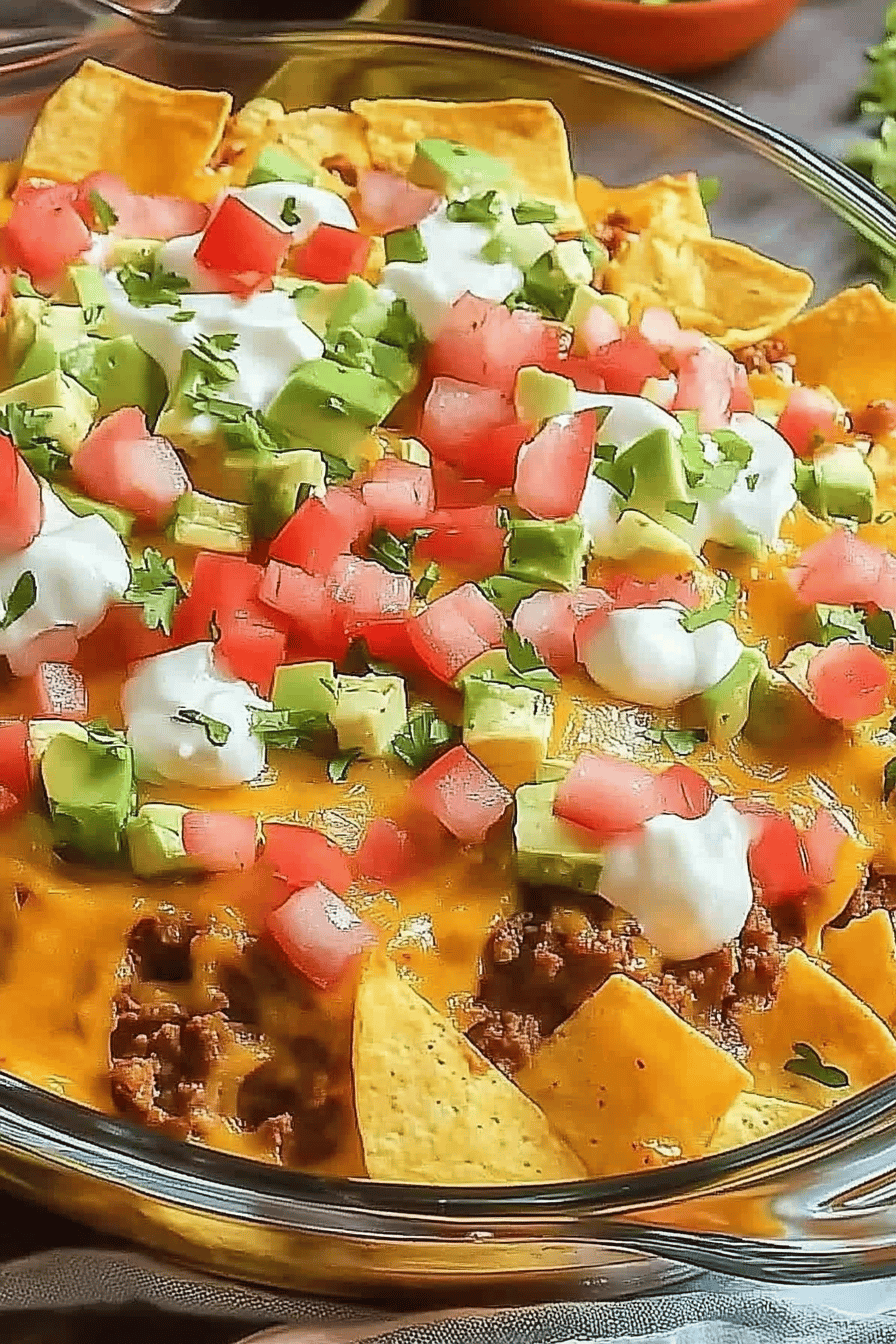 walking taco casserole ingredients organized and measured on kitchen counter