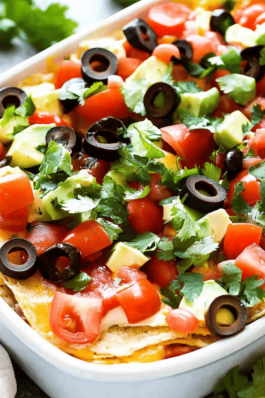 7 layer dip ingredients organized and measured on kitchen counter