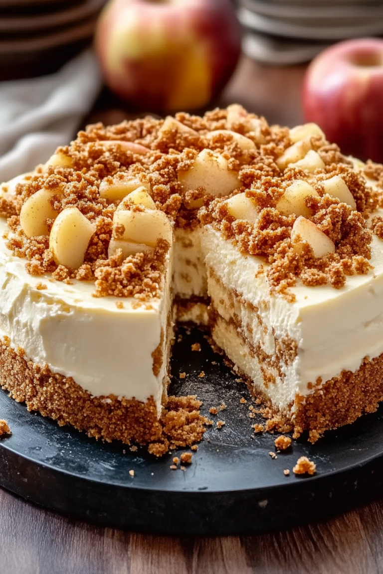 Apple Crumble Cheesecake