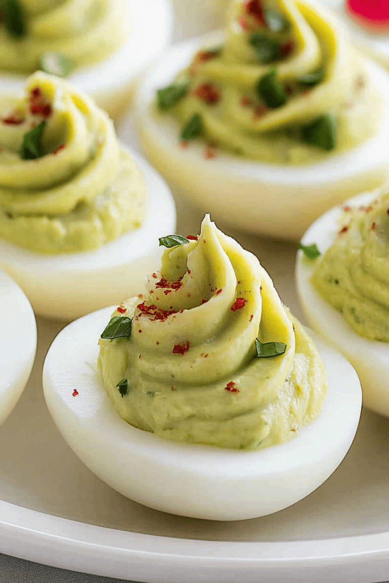 Avocado deviled eggs