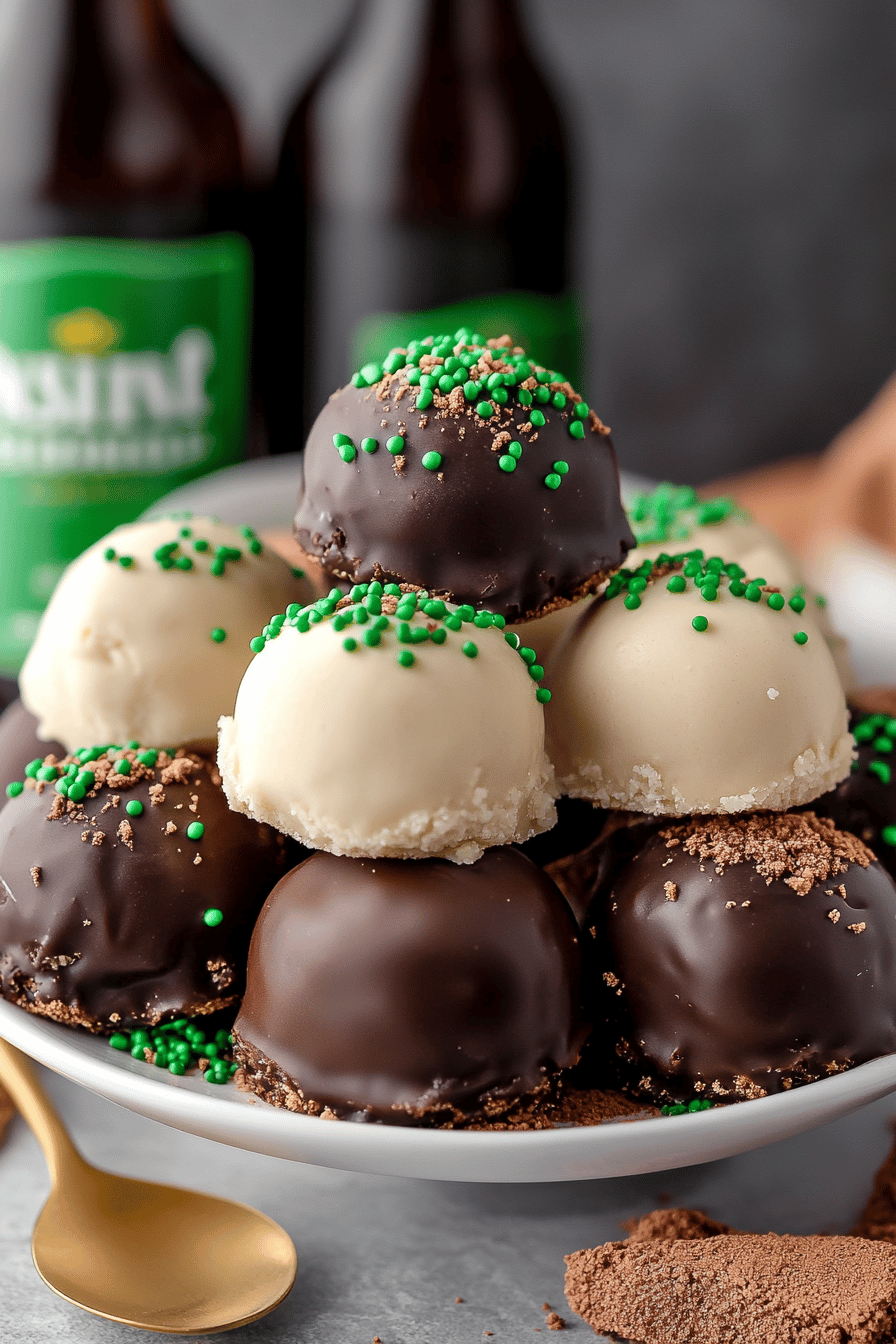 Baileys cheesecake balls slice on plate showing perfect texture and swirl pattern