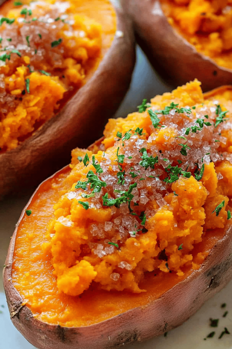 Baked sweet potatoes